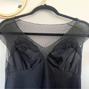 Black Vintage Slip Dress